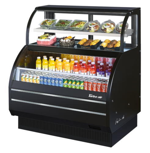 Turbo Air TOM-W-50SB-N Open Display Merchandiser Refrigerated Top Shelf 50-7/8W x 34-1/8D x 56-3/8H