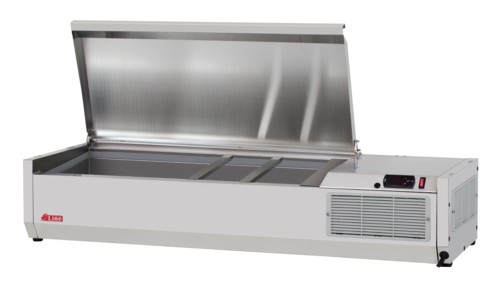 Turbo Air CTST-1200-13-N E-Line Countertop Salad Table 47-1/4 inch with Self-Contained Refrigeration