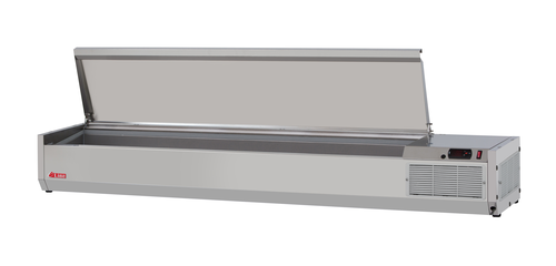 Turbo Air CTST-1800-N E-Line Countertop Salad Table 72L Self-Contained Refrigeration Stainless Steel