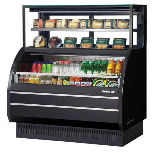 Turbo Air TOM-W-50SB-UF-N Open Display Merchandiser Refrigerated Top Shelf 50-7/8W x 34-1/8D x 56-3/4H