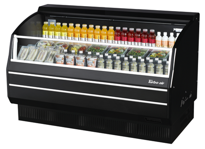 Turbo Air TOM-60SB-SP Open Display Merchandiser Slim Profile Solid Side Panel 63-3/8W x 33-1/2D x 41-1/2H