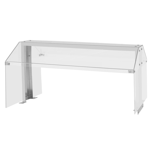 Turbo Air SNZ-48T Sneeze Guard Double Sided 48W Polycarbonate Cover Stainless Steel Side Stands for JBT-48