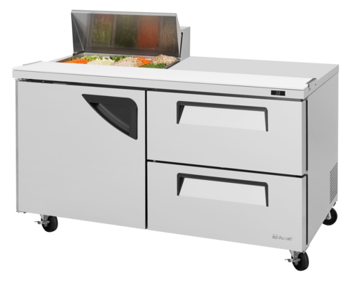 Turbo Air TST-60SD-08S-D2-N Super Deluxe Sandwich Salad Unit 60 Inch Stainless Steel 19 Cu Ft Refrigeration