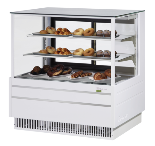 Turbo Air TCGB-48UF-DR-WB Bakery Dry Case 156 cu ft Capacity 48-1/2W x 33-1/8D x 50-1/8H LED Lighting Stainless Steel