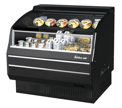 Turbo Air TOM-40LB-SP-A-N Horizontal Open Display Merchandiser 7.4 cu ft Capacity Self Contained Refrigeration