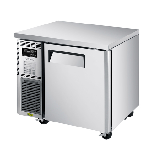 Turbo Air JUR-36S-N6 J Series Side Mount Undercounter Refrigerator 35-3/8 inch 5.66 cu ft Stainless Steel