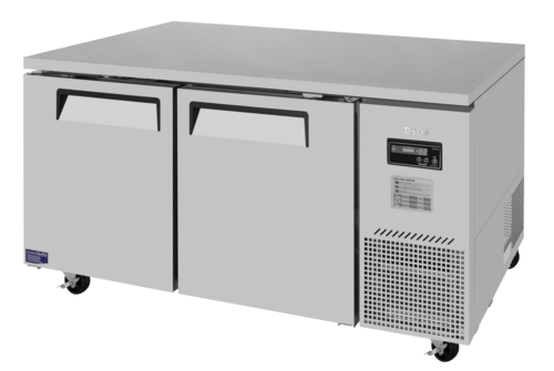 Turbo Air JUF-67D-N J Series Side Mount Undercounter Freezer 67 inch Two Section 19 cu ft Stainless Steel