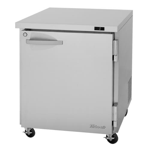 Turbo Air PUF-28-N-L PRO Series Undercounter Freezer 6.8 cu ft Self Contained Refrigeration Solid Door