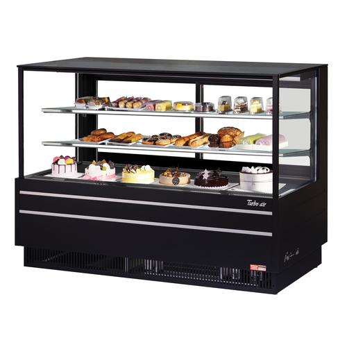 Turbo Air TCGB-72UF-WB-N Refrigerated Display Case Full Service 23.2 cu.ft Capacity Self Cleaning Condenser