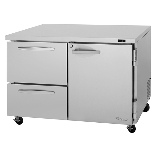 Turbo Air PUF-48-D2R(L)-N PRO Series Undercounter Freezer 12.2 cu ft capacity self-contained refrigeration
