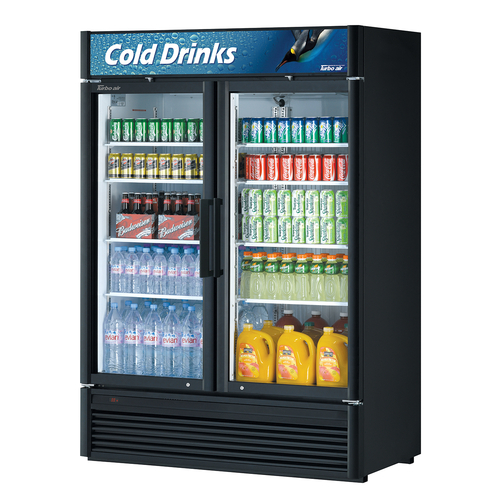 Turbo Air TGM-47SD-N Super Deluxe Refrigerated Glass Merchandiser 41.71 cu ft Energy Star Certified