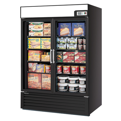 Turbo Air TGF-49FAB-N Glass Door Merchandiser Swing Door Freezer Two Section 39.88 Cu Ft Capacity
