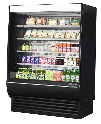 Turbo Air TOM-60DXB-SP-A-N Extra Deep Vertical Open Display Merchandiser 60 inch 29.4 cu ft Capacity Energy Efficient