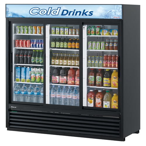 Turbo Air TGM-69R(B)-N Refrigerated Merchandiser Three Section 61.83 cu ft Self Contained Energy Efficient Design