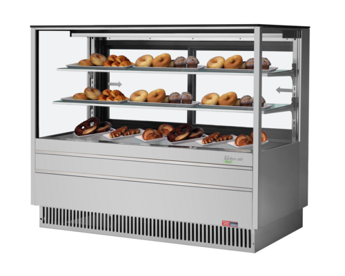 Turbo Air TCGB-60UF-DR-S Bakery Dry Case 19.4 cu ft capacity 60-1/2W x 33-1/8D x 50-1/8H LED lighting stainless steel