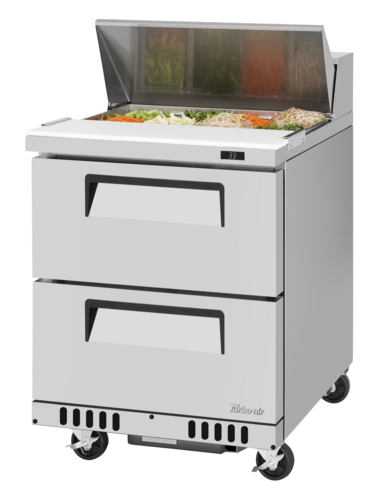 Turbo Air TST-28SD-D2-FB-N Super Deluxe Sandwich Salad Unit 6.5 cu ft Front Breathing Stainless Steel 115v