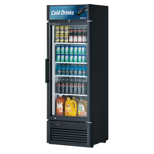 Turbo Air TGM-20SD-N6 Super Deluxe Refrigerated Merchandiser 16 cu ft Self Cleaning Condenser Double Pane Door