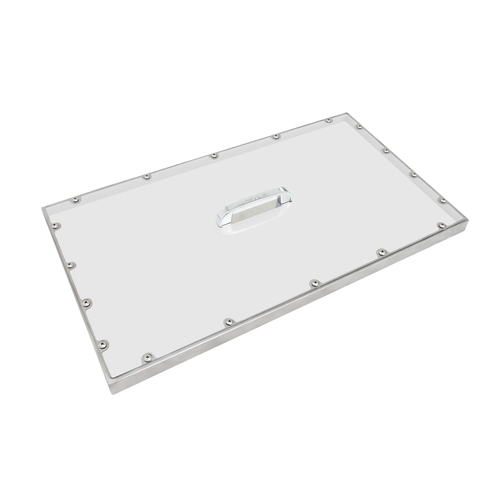 Turbo Air PC-48J Clear Pan Cover 40-3/8 x 27-3/8 x 1-1/4 for JBT-48