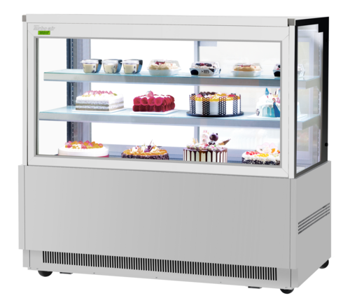 Turbo Air TBP60-54FN-S Refrigerated Bakery Display Case 59W x 27D x 51H 21.8 cu ft Self Cleaning Condenser
