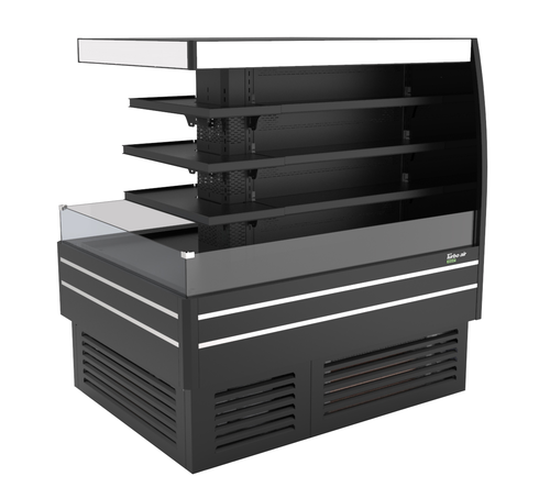 Turbo Air TIOM-36CSB-N Island Display Refrigerated Merchandiser 30.1 cu ft 62W x 47D x 64H Self-Serve Black