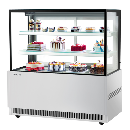 Turbo Air TBP60-54NN-S Refrigerated Bakery Display Case 59W x 27D x 51H 21.8 cu ft Self Cleaning Condenser