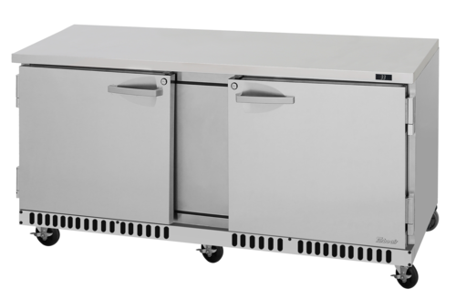 Turbo Air PUR-72-FB-N PRO Series Undercounter Refrigerator Front Breathing 17.6 cu ft Stainless Steel 72 inch