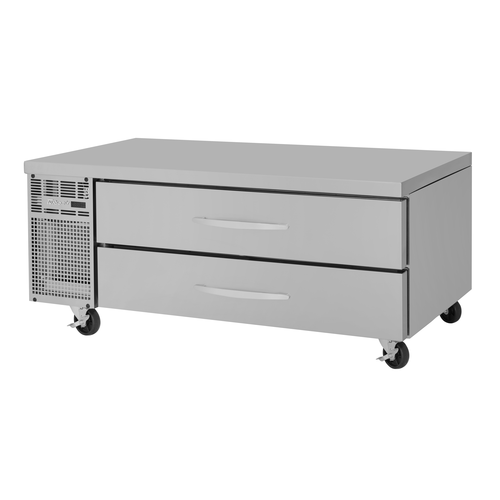 Turbo Air PRCBE-60R-N-FT PRO Series Refrigerated Chef Base 60 inch with Stainless Steel Drawers and Digital Display