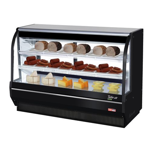 Turbo Air TCDD-72H-WB-N Deli Case Refrigerated 72 1/2 W High Profile Self Contained Refrigeration System