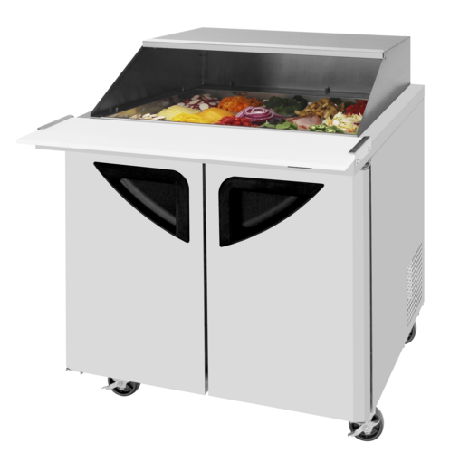 Turbo Air TST-36SD-15-N-SL Super Deluxe Sandwich Salad Mega Top Unit 36 inch Stainless Steel 15 Pan Opening
