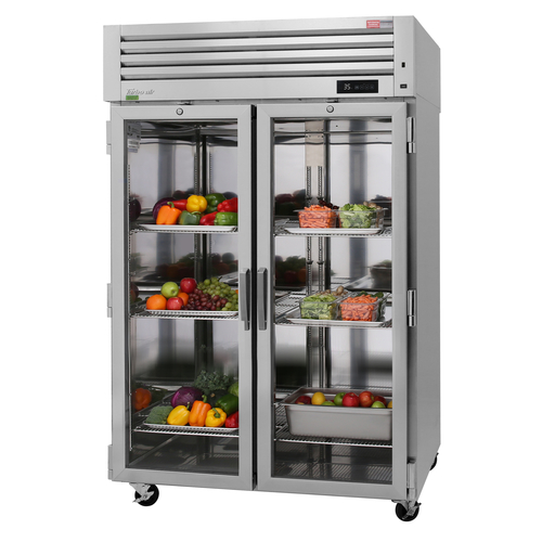 Turbo Air PRO-50R-G-N PRO Series Refrigerator Two Section 47.36 cu ft Capacity Energy Efficient Design