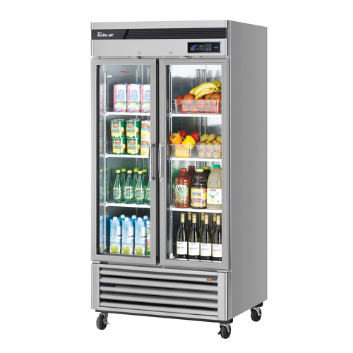 Turbo Air TSR-35GSD-N Super Deluxe Glass Door Refrigerator 39.5W x 31.875D x 83.25H 29.19 cu ft ENERGY STAR