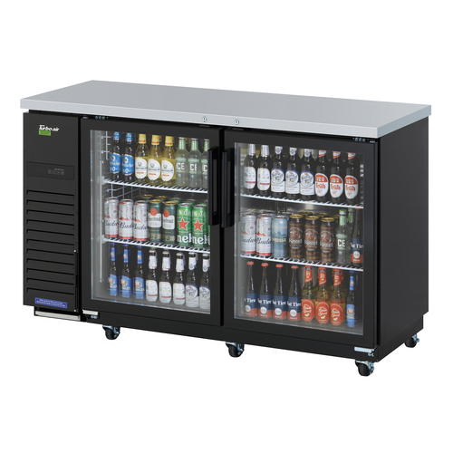 Turbo Air TBB-24-60SGD-N Super Deluxe Narrow Back Bar Cooler 61-1/8W x 24-1/2D x 35-3/8H 16.46 cu ft ENERGY STAR