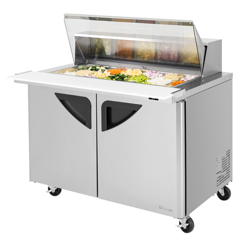 Turbo Air TST-48SD-18-N-CL Super Deluxe Sandwich Salad Mega Top Unit 15 cu ft Stainless Steel 18 Pan Opening