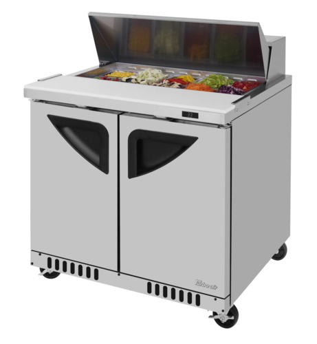 Turbo Air TST-36SD-FB-N Super Deluxe Sandwich Salad Unit 36 inch Stainless Steel 8.8 cu ft Front Breathing