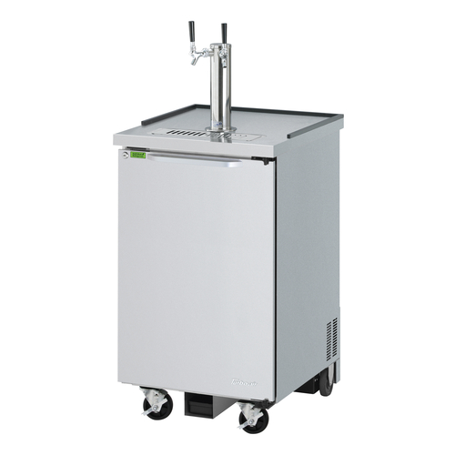 Turbo Air TBD-1SDD-N6 Super Deluxe Beer Dispenser 23-5/8W x 29-3/4D x 34-1/2H Stainless Steel Double Faucet