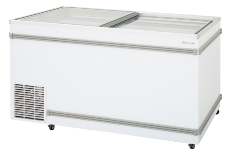 Turbo Air TFS-20F-N Top Open Island Freezer 20.29 cu ft Self Contained Refrigeration with Glass Doors