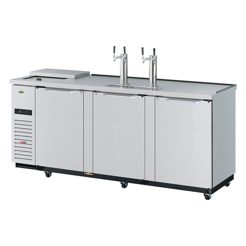 Turbo Air TCB-4SDD-N Super Deluxe Club Top Beer Dispenser 90-3/8W x 27-1/4D x 38-5/8H Stainless Steel