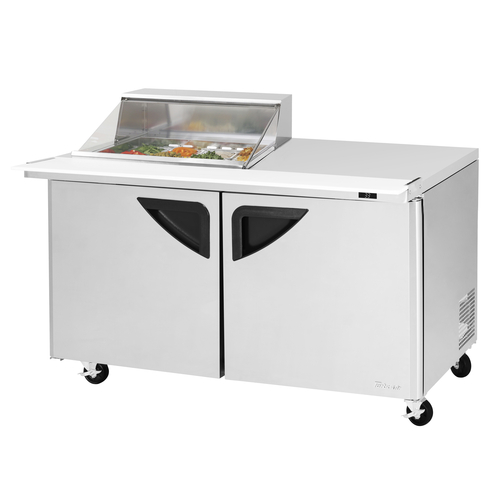 Turbo Air TST-60SD-12M-N-CL Super Deluxe Sandwich Salad Mega Top Unit 19 cu ft Clear Top 12 Pan Opening