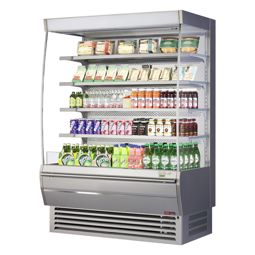 Turbo Air TOM-60DXS-N Extra Deep Vertical Open Display Merchandiser 18.9 cu ft Capacity Stainless Steel
