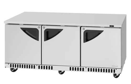 Turbo Air TUR-72SD-FB-N Super Deluxe Series Undercounter Refrigerator 17.6 cu ft Stainless Steel 3 Doors