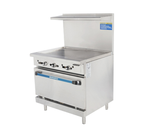 Turbo Air TAR-36G-LP Radiance Heavy Duty Range LP Gas 36 Inch Thermostatically Controlled Griddle High Efficiency
