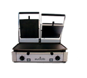 Eurodib PDM3000 Double Panini Grill with Flat/Ribbed Plates, 19.7" x 10", 3000W