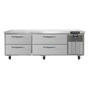 Continental Refrigerator D72GFN Freezer Griddle Stand Two Section with Drawers Stainless Steel Top and Electronic Control