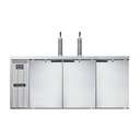 Continental Refrigerator KC79SNSS Keg Cooler 79W 28 cu ft Front Breathing Stainless Steel 3 Door Electronic Control