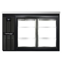 Continental Refrigerator BB50NSGDPT Refrigerated Back Bar Cooler 50W Pass-Thru Stainless Steel Sliding Glass Doors