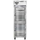 Continental Refrigerator 1FNSAGDHD Freezer Display One Section Self Contained Refrigeration Stainless Steel