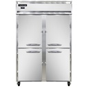 Continental Refrigerator 2FNHD Freezer Reach-In Two-Section Stainless Steel Half-Height Solid Doors Energy Star