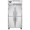 Continental Refrigerator 2FSENHD Slim Line Freezer Reach-In 36-1/4W Two-Section Stainless Steel Front NSF Certified