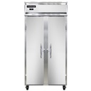 Continental Refrigerator 2FSENSA Slim Line Freezer Reach In 36-1/4W Two Section Self Contained Refrigeration