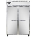 Continental Refrigerator 2RN Reach In Two Section Stainless Steel Refrigerator with Solid Doors and Digital Control
